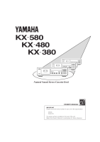 Yamaha KX-480 - Owners Manual